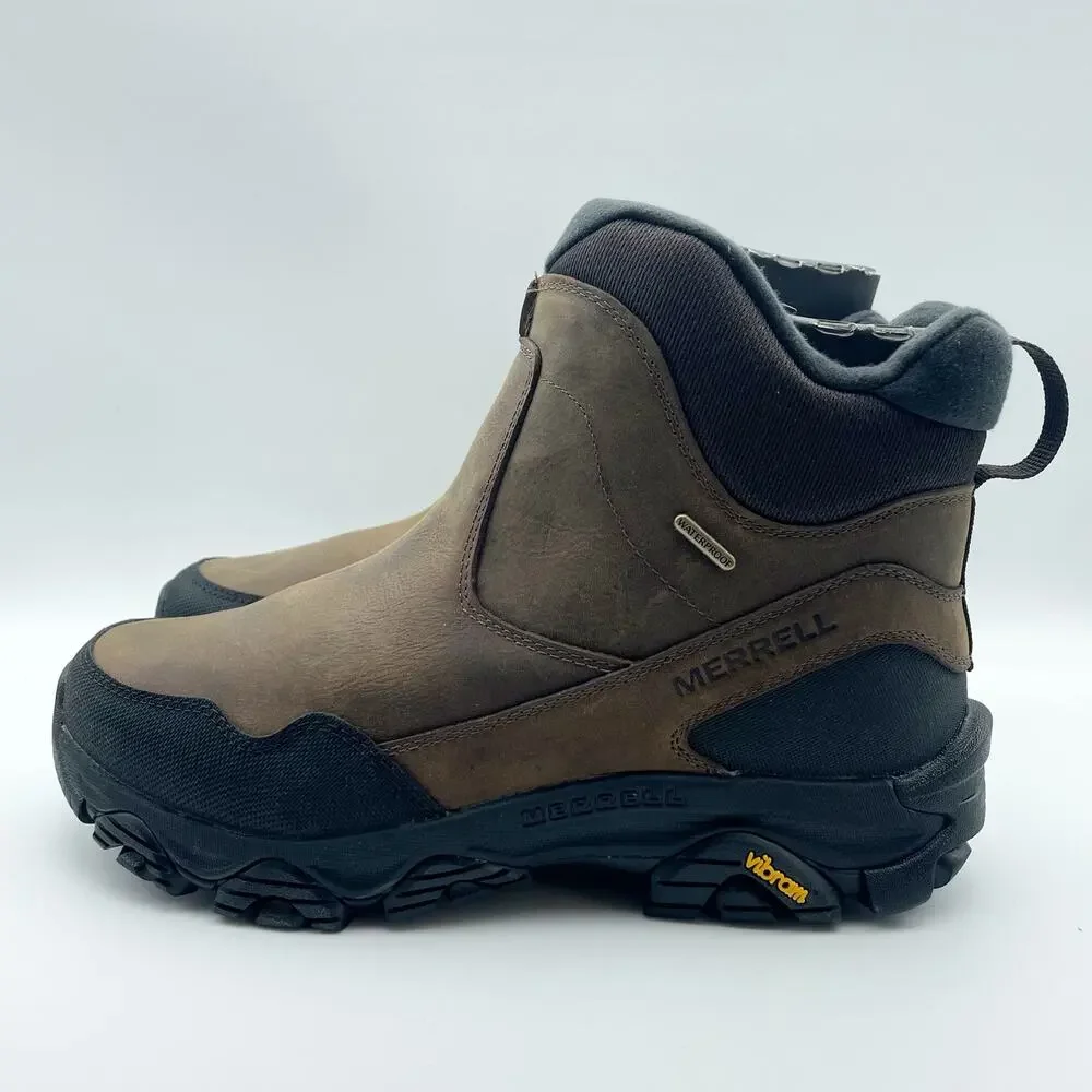 Merrell Mens Coldpack 3 Thermo Tall Zip Boots 8.5 M Brown Waterproof NIB